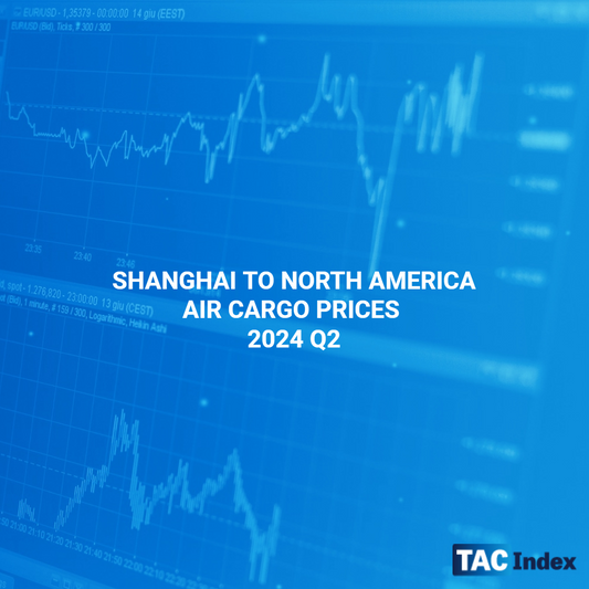 SHANGHAI TO NORTH AMERICA AIR CARGO PRICES 2024 Q2