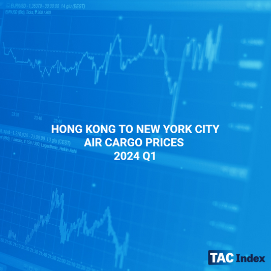 HONG KONG TO NEW YORK CITY AIR CARGO PRICES 2024 Q1